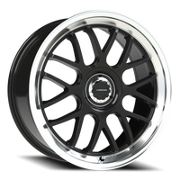 Vision 478 20x8.5 +35 5x107.95mm 73.1mm Gloss Black Brushed Lip