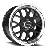 Vision 478 17x8 +38 5x107.95mm 73.1mm Gloss Black Brushed Lip