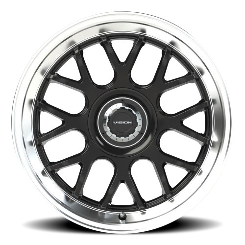 Vision 478 18x8.5 +35 5x107.95mm 73.1mm Gloss Black Brushed Lip