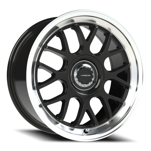 Vision 478 18x8.5 +35 5x112mm 72.56mm Gloss Black Brushed Lip