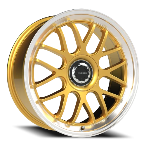 Vision 478 20x8.5 +35 5x107.95mm 73.1mm Gold Machined Lip