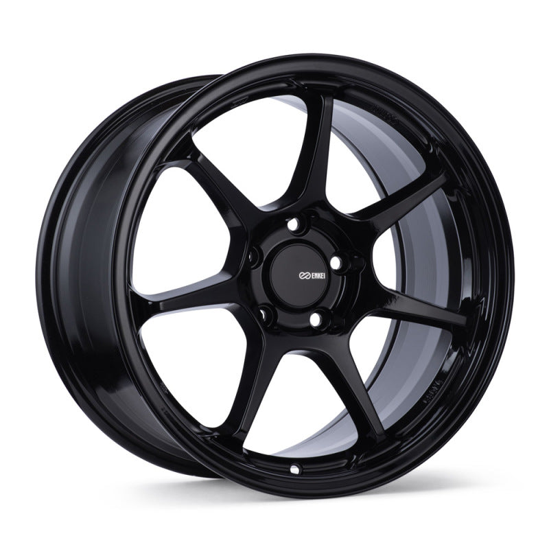 Enkei TS-7 18x9.5 5x114.3 38mm Offset 72.6mm Bore Gloss Black Wheel-Wheels - Cast-Enkei-