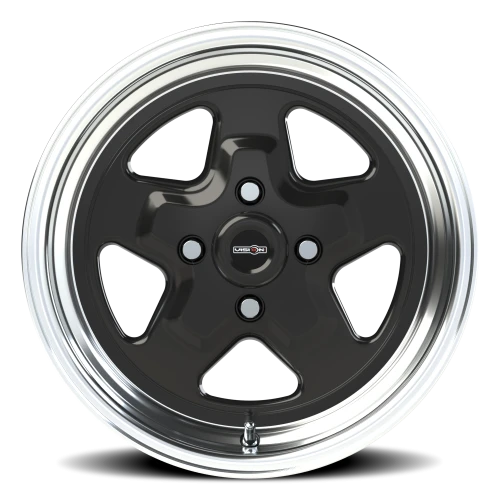 Vision 521 15x4 -19 4x108mm 72.6mm Gloss Black Machined Lip