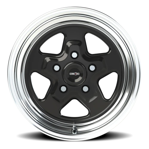Vision 521 15x10 +25 5x120.65mm 83.1mm Gloss Black Machined Lip