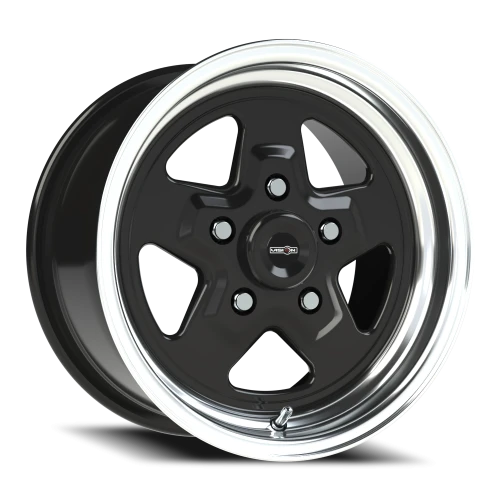 Vision 521 15x8 +27 5x120.65mm 83.1mm Gloss Black Machined Lip
