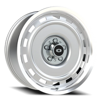Vision 54 20x9 +6 5x127mm 78.1mm Silver Machined Lip