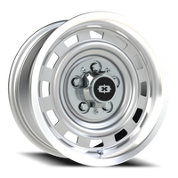 Vision 54 15x7 +6 5x120.65mm 70.4mm Silver Machined Lip