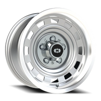 Vision 54 15x8 -18 5x120.65mm 70.4mm Silver Machined Lip