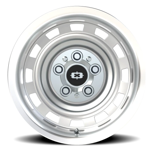 Vision 54 15x8 -18 5x120.65mm 70.4mm Silver Machined Lip