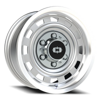 Vision 54 15x7 +6 6x139.7mm 108mm Silver Machined Lip