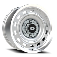 Vision 54 17x9 -12 6x139.7mm 108mm Silver Machined Lip