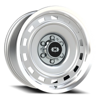 Vision 54 18x8 -6 6x139.7mm 108mm Silver Machined Lip