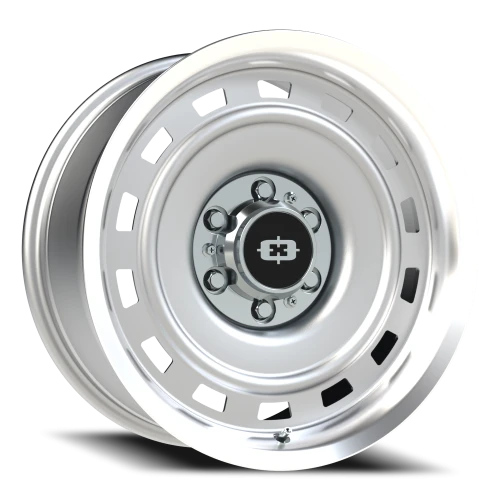 Vision 54 18x8 -6 6x139.7mm 108mm Silver Machined Lip