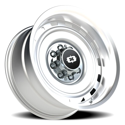 Vision 54 20x10 -25 8x165.1mm 116.8mm Silver Machined Lip