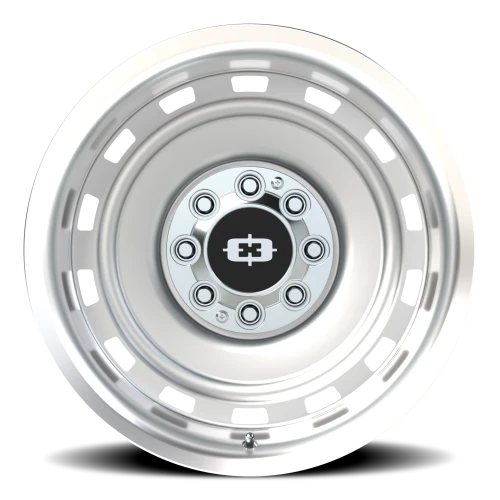 Vision 54 20x10 -25 8x165.1mm 116.8mm Silver Machined Lip
