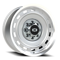 Vision 54 20x9 +12 8x165.1mm 116.8mm Silver Machined Lip