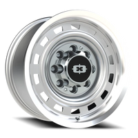 Vision 54 17x9 -12 8x165.1mm 116.8mm Silver Machined Lip