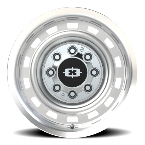 Vision 54 17x9 -12 8x165.1mm 116.8mm Silver Machined Lip