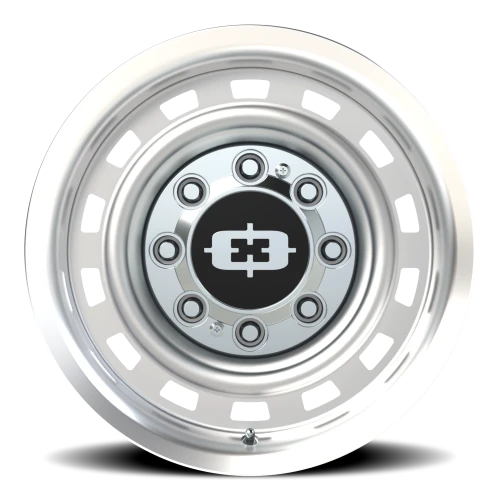 Vision 54 17x9 +12 8x180mm 124.2mm Silver Machined Lip