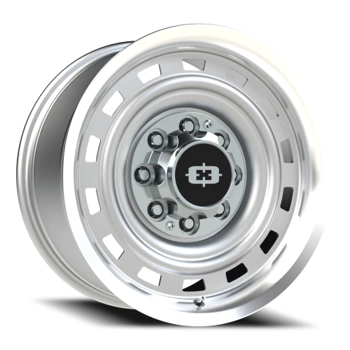Vision 54 18x9 -12 8x165.1mm 116.8mm Silver Machined Lip