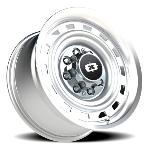 Vision 54 18x9 -12 8x165.1mm 116.8mm Silver Machined Lip