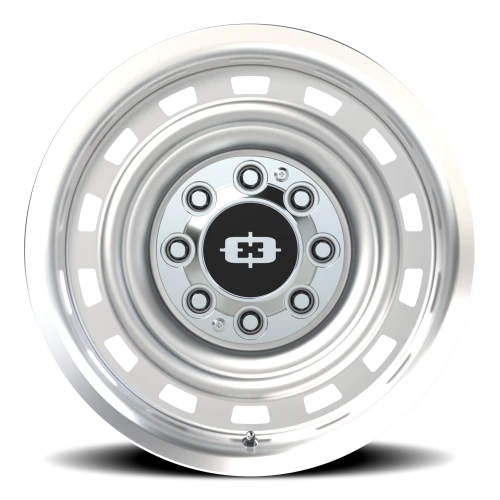 Vision 54 18x9 -12 8x165.1mm 116.8mm Silver Machined Lip