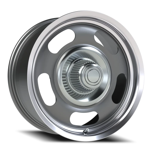 Vision 55 18x8.5 +10 5x120.65mm 83mm Gunmetal Machined Lip