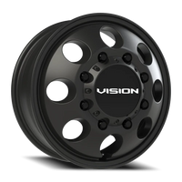 Vision 56 17x6.5 +121 8x165.1mm 125.2mm Satin Black