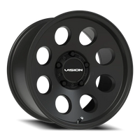 Vision 56 17x9 -12 5x139.7mm 108mm Satin Black
