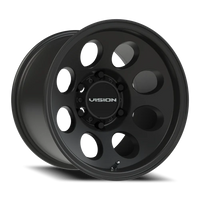 Vision 56 15x10 -25 6x139.7mm 110mm Satin Black