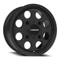 Vision 56 15x6 +38 4x136mm 110.1mm Satin Black