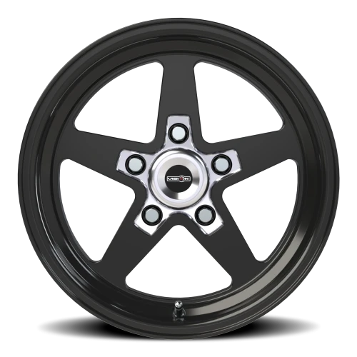 Vision 571 15x8 +27 5x114.3mm 83.1mm Gloss Black Milled Center
