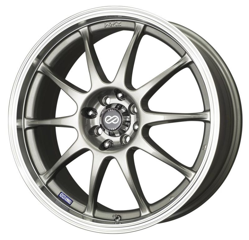 Enkei J10 16x7 4x100/108 42mm Offset 72.62mm Bore Dia Silver w/ Machined Lip Wheel-Wheels - Cast-Enkei-