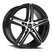 Vision 640 17x7.5 +40 5x110mm 73.1mm Gloss Black Machined Face