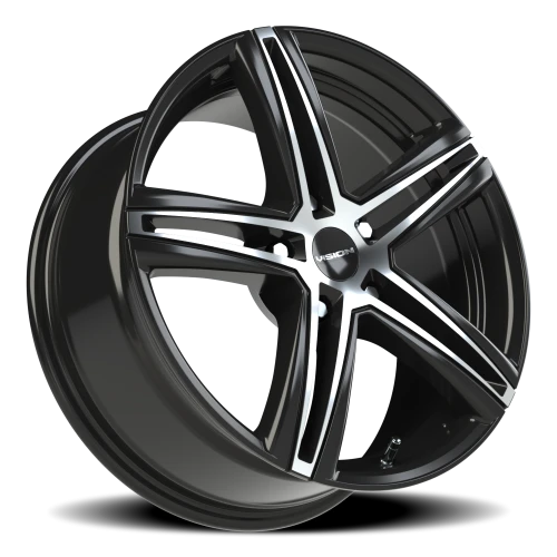 Vision 640 17x7.5 +40 5x110mm 73.1mm Gloss Black Machined Face