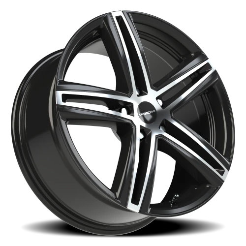 Vision 640 18x8 +40 5x108mm 73.1mm Gloss Black Machined Face
