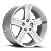 Factory Reproductions FR 69 Ram Truck RT Replica SL 24x10 +25 5x139.7mm 77.8mm Gloss Silver Machined Face