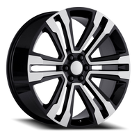 Factory Reproductions FR 72 2017 GMC Denali Replica SL 26x10 +30 6x139.7mm 78.1mm Gloss Silver Machined Face