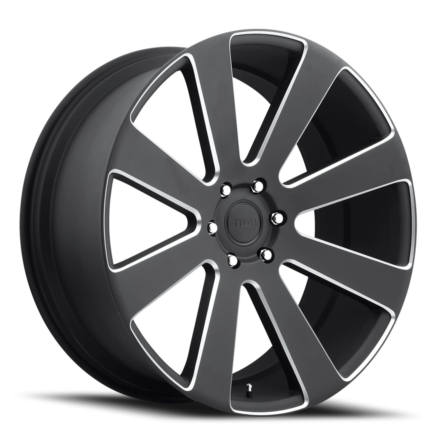 DUB 8-Ball 22x9.5" 6x135mm 87.1mm CB +30mm Black Milled Accents