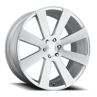 DUB 8-Ball 22x9.5" 6x139.7mm 78.1mm CB +20mm Gloss Silver Brushed