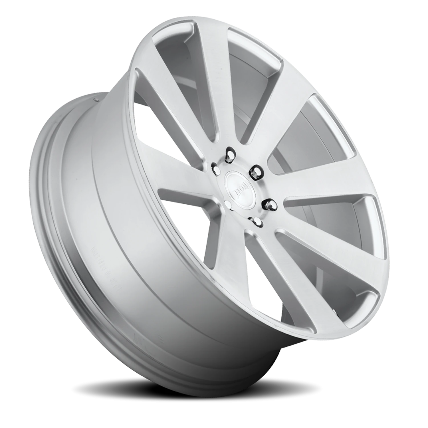 DUB 8-Ball 24x10" 6x139.7mm 78.1mm CB +20mm Gloss Silver Brushed