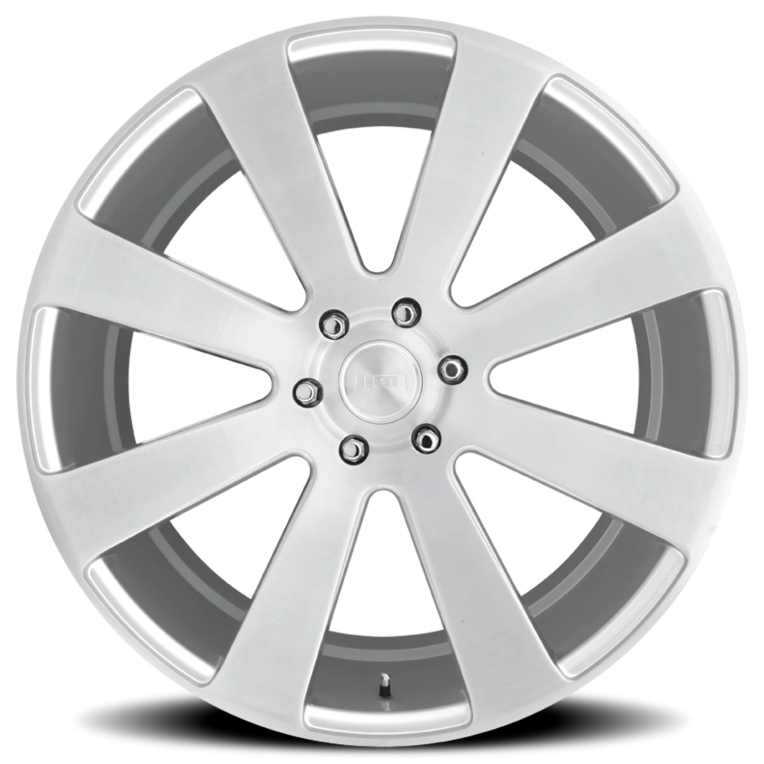 DUB 8-Ball 22x9.5" 6x139.7mm 78.1mm CB +20mm Gloss Silver Brushed