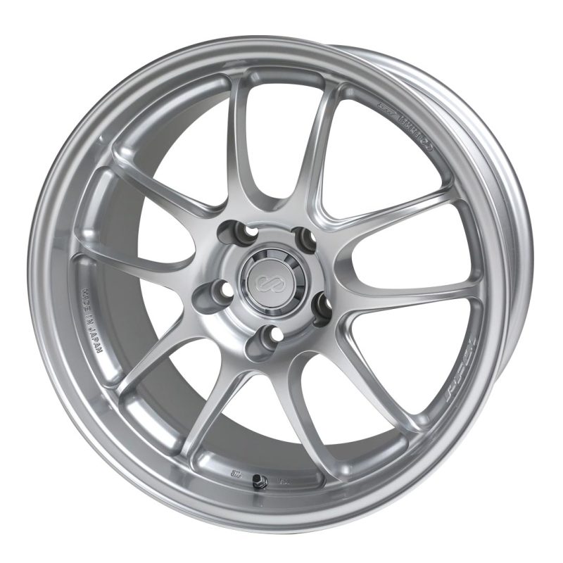 Enkei PF01 18x9 5x114.3 35mm Offset 75 Bore Dia Silver Wheel-Wheels - Cast-Enkei-