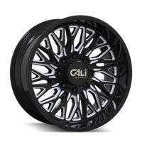 Cali OffxRoad Crusher 9118 Gloss Black Milled 22x10 6x139.7 x19mm 106.1mm