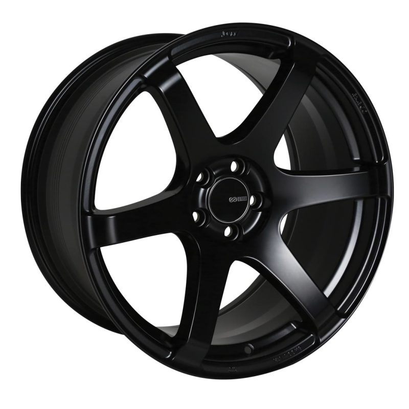 Enkei T6S 17x8 35mm Offset 5x114.3 Bolt Pattern 72.6 Bore Matte Black Wheel-Wheels - Cast-Enkei-