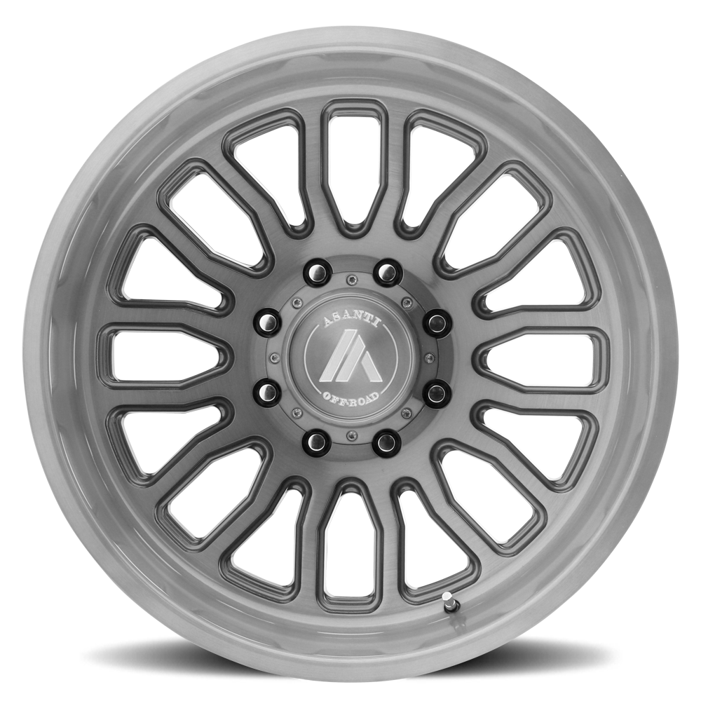 Asanti Black Label Workhorse 20x10" 5x127mm 71.5mm CB -12mm Brushed Titanium