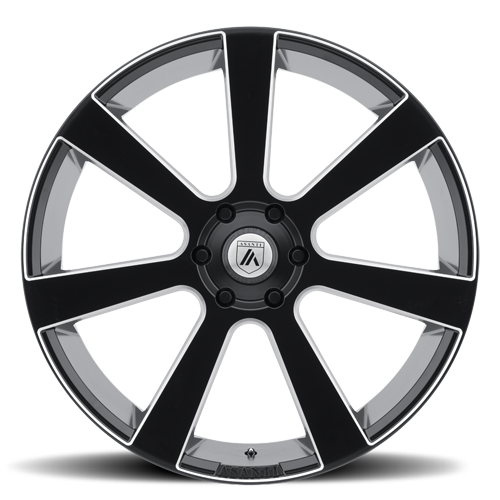 Asanti Black Label Apollo 22x9" 5x115mm 72.6mm CB +15mm Satin Black Milled