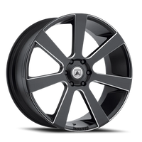 Asanti Black Label Apollo 22x9 +35 6x120mm 66.9mm Satin Black Milled