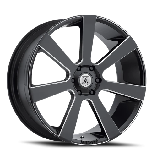 Asanti Black Label Apollo 22x9 +35 6x120mm 66.9mm Satin Black Milled