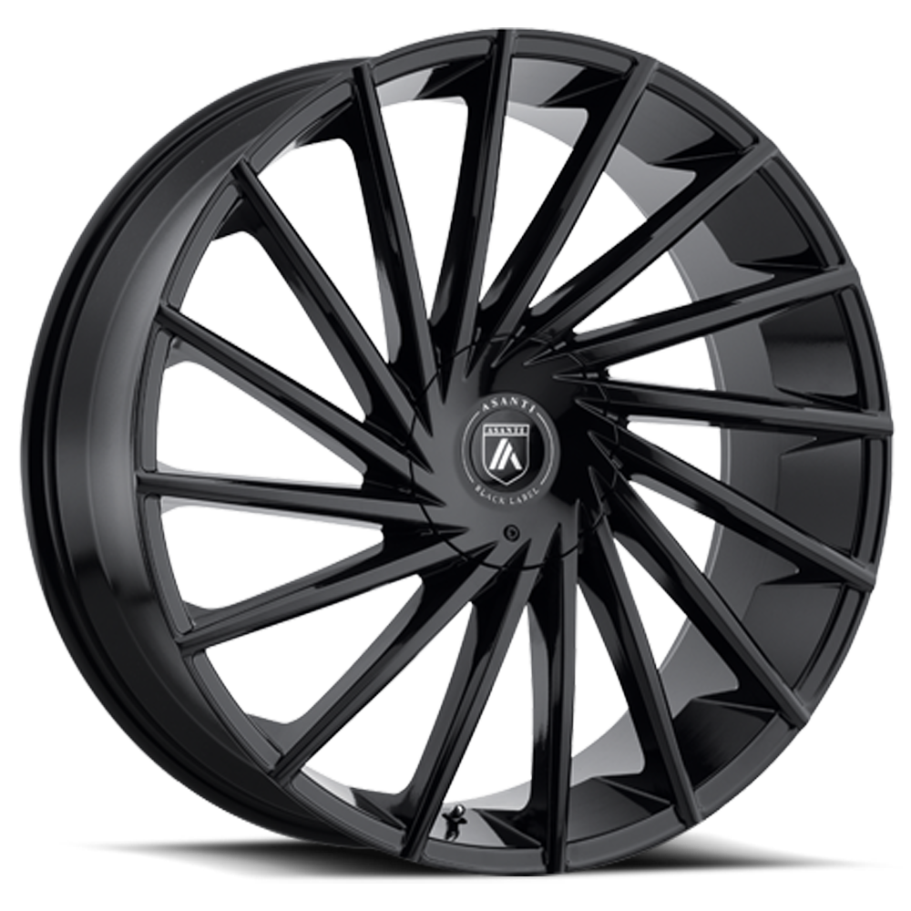 Asanti Black Label Matar 20x8.5" 6x135mm 100.5mm CB +30mm Gloss Black